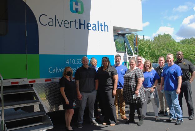 LSM Executive Program Class of 2022 participants explore the CalvertHealth Mobile Health Center